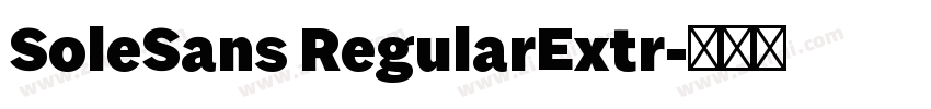 SoleSans RegularExtr字体转换